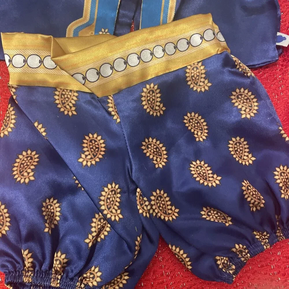 Build A Bear Princess Disney Jasmine Aladdin Teal Gold Costume Magic Genie